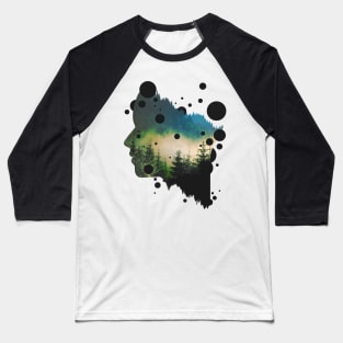 Face Of The Forest Baseball T-Shirt